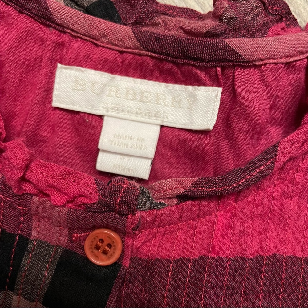 💗 Burberry Children Girls’ Raspberry Top, 3T - Picture 2 of 3